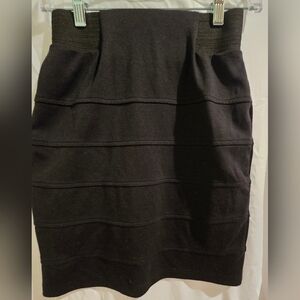 Elegant Stretch Weast Black Women's Skirt
